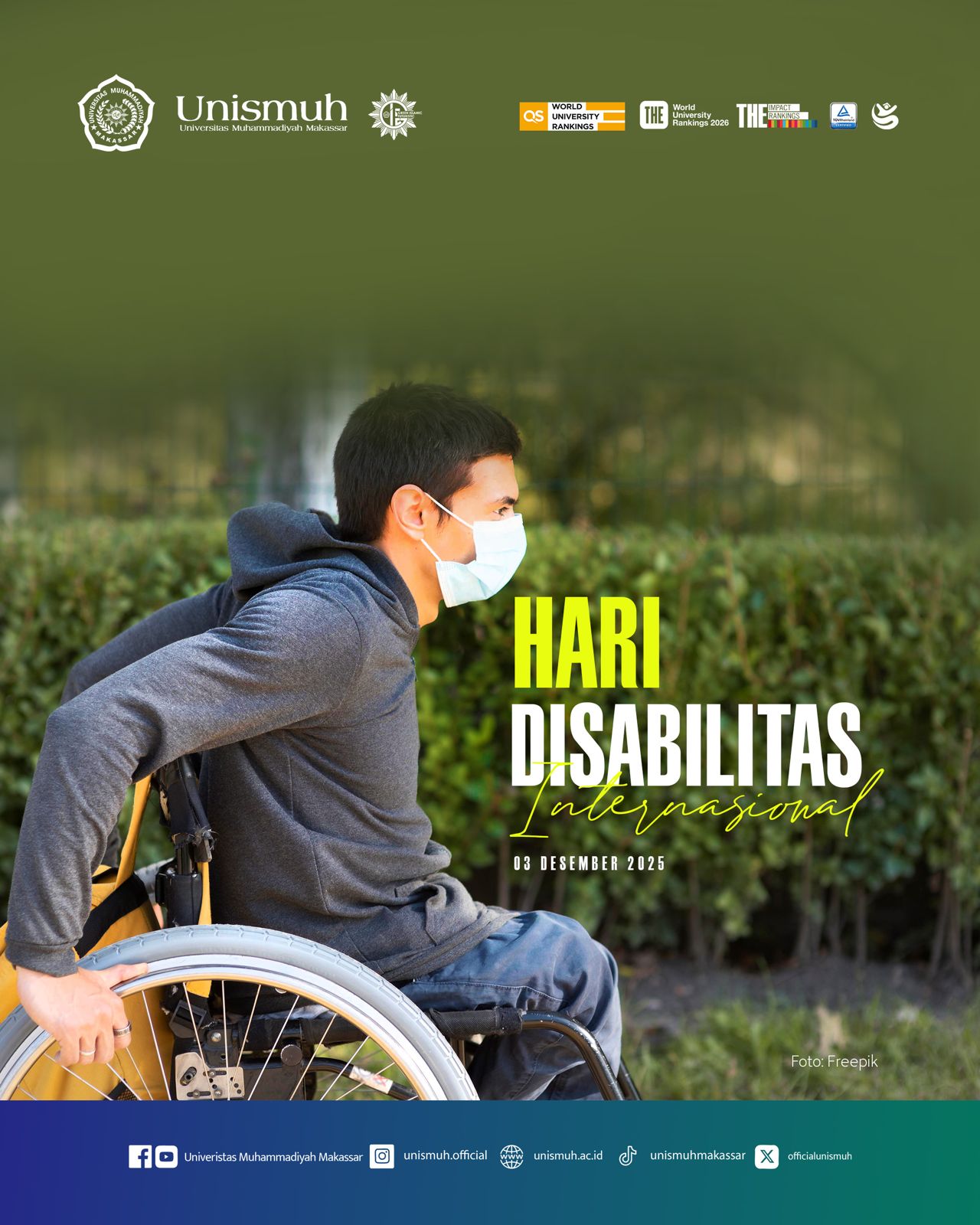 Peringati Hari Disabilitas Internasional, Unismuh Makassar Perkuat Layanan Pendidikan Inklusif