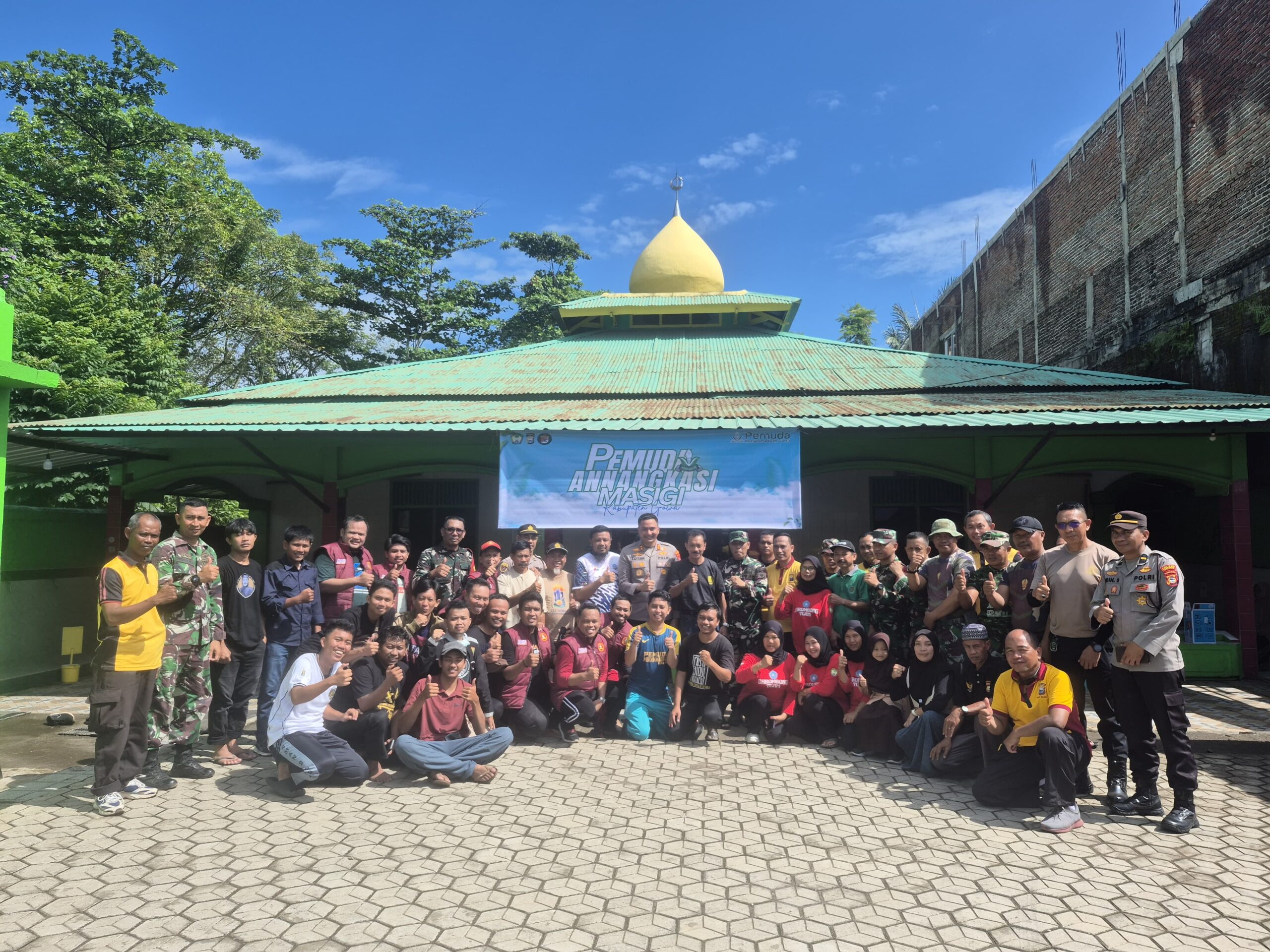 Pemuda Muhammadiyah Gowa Gandeng Polres dan Dandim Wujudkan Gowa Bersih Lewat “Pemuda Annangkasi Masigi”
