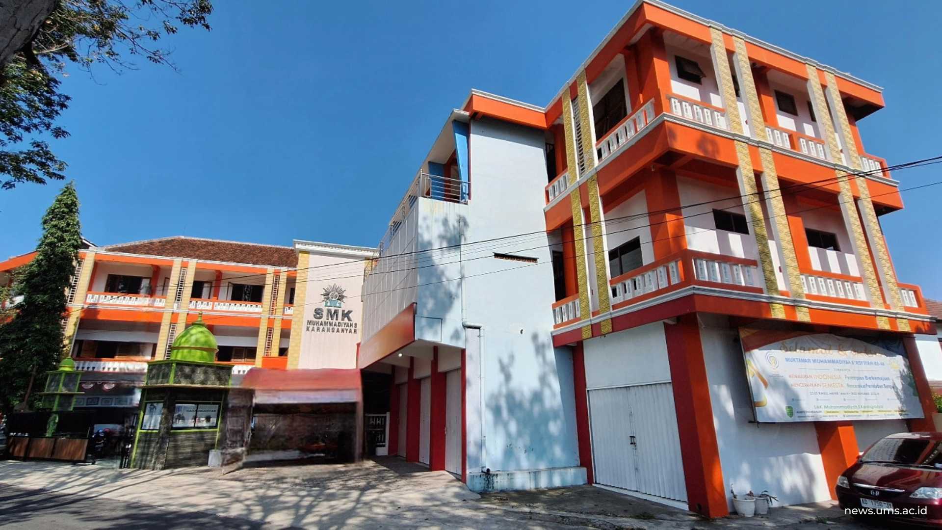 Gedung SMK Muhammadiyah 3 Karanganyar. (Sumber: Istimewa)