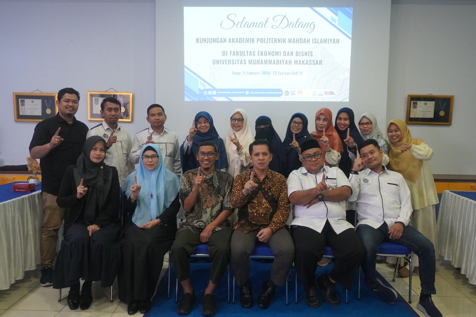 FEB Unismuh Makassar Terima Kunjungan Politeknik Wahdah Islamiyah, Bahas Penguatan Kurikulum