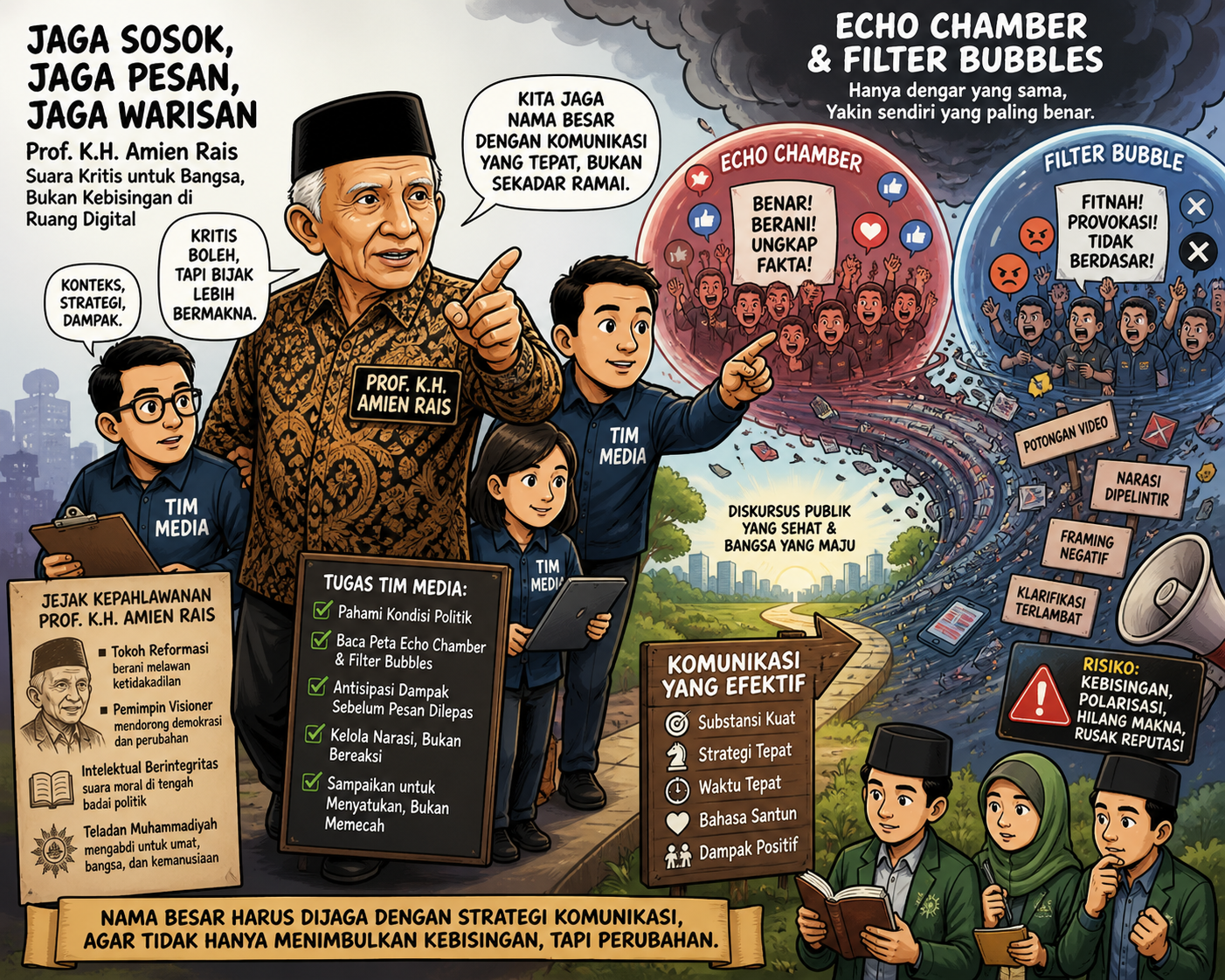 Menjaga Nama Besar Tokoh Reformasi di Era Digital: Catatan Kritis untuk Tim Media Amien Rais