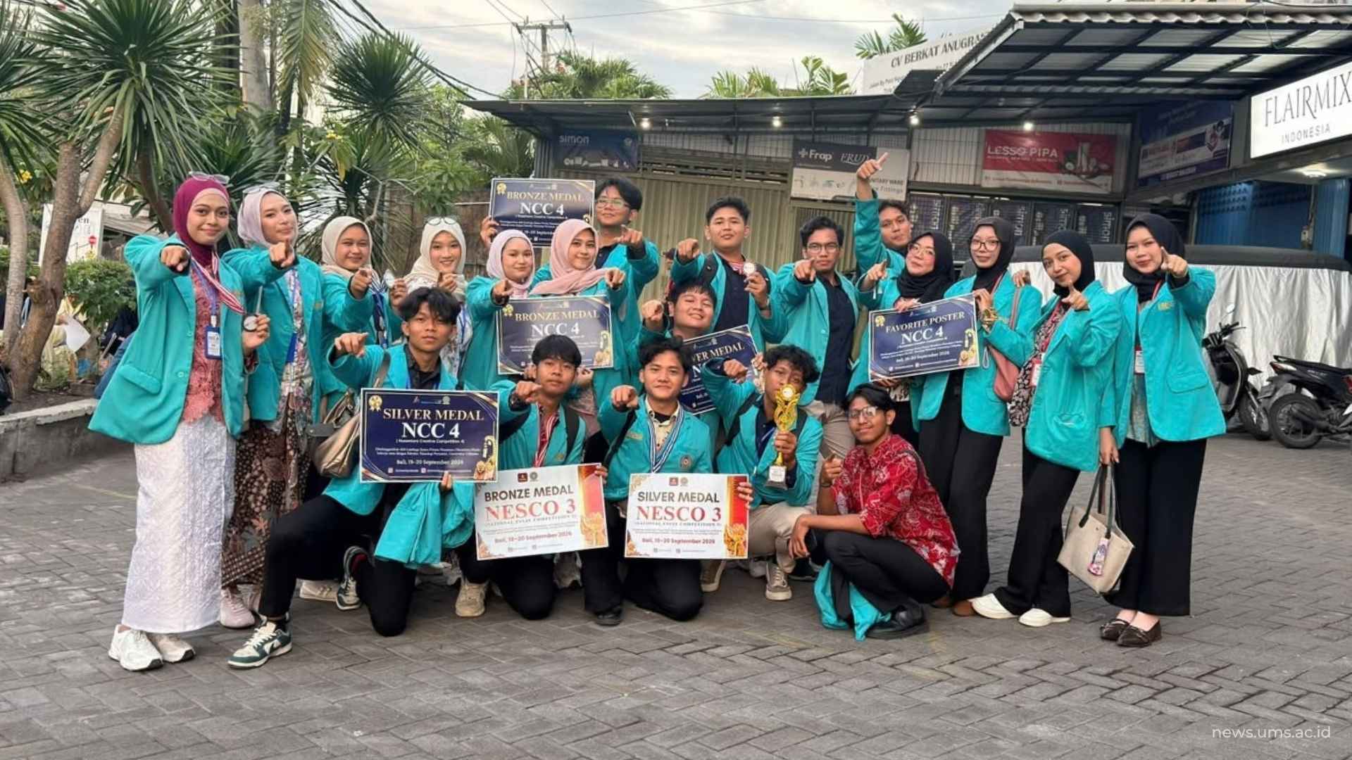Delegasi UMS Sabet 7 Penghargaan di NCC 4 dan NESCO 3 Bali